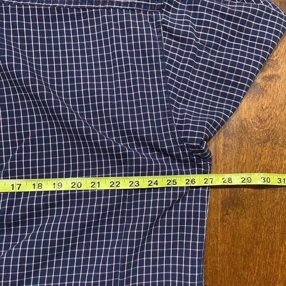Tommy Jeans Hilfiger Vintage Y2K Button Down Checkered Shirt Navy Red Size XXL - Picture 7 of 8